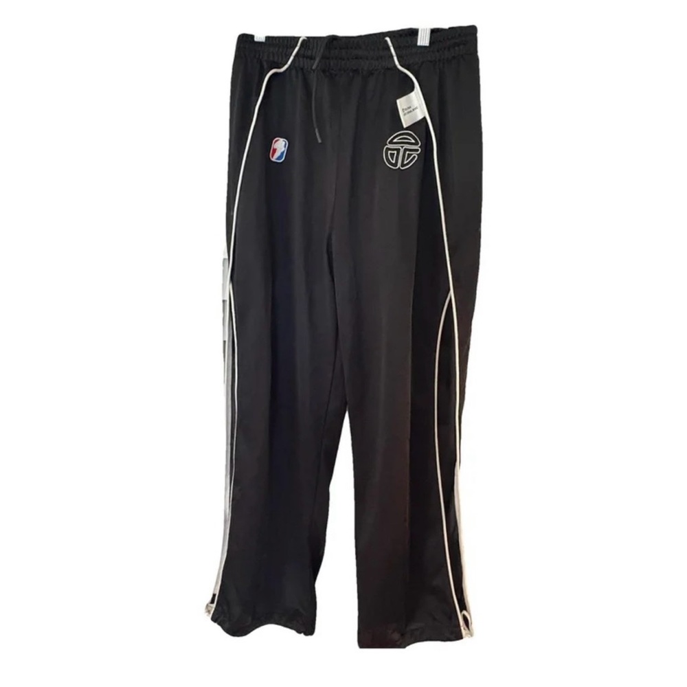 Telfar Black Elastic Waist Pants with Subtle Stitching